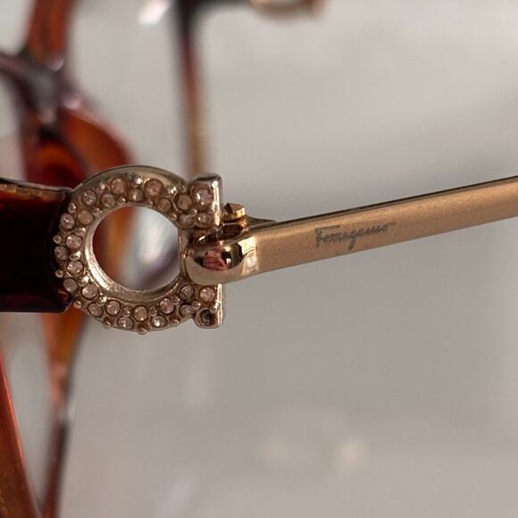 Salvatore Ferragamo Eyeglasses Frames Rhinestone Tortoise Shell SF2705R Academia - Picture 5 of 10